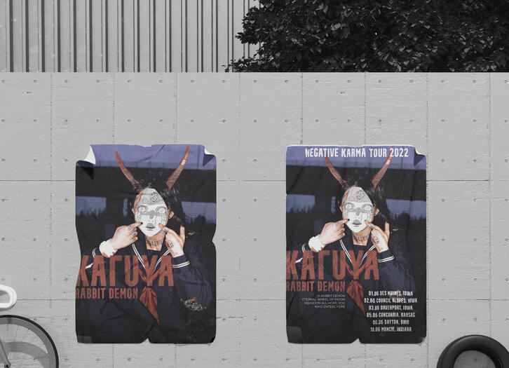 RABBIT DEMON KAGUYA POSTERS MOCKUP